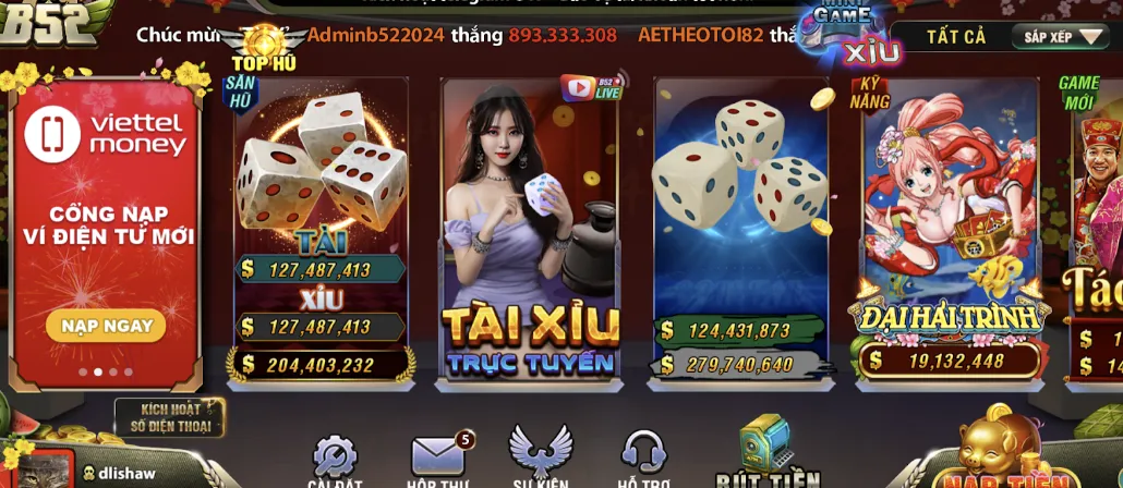 Điểm qua 1 vài nét hấp dẫn đến từ game bai doi thuong Tài Xỉu