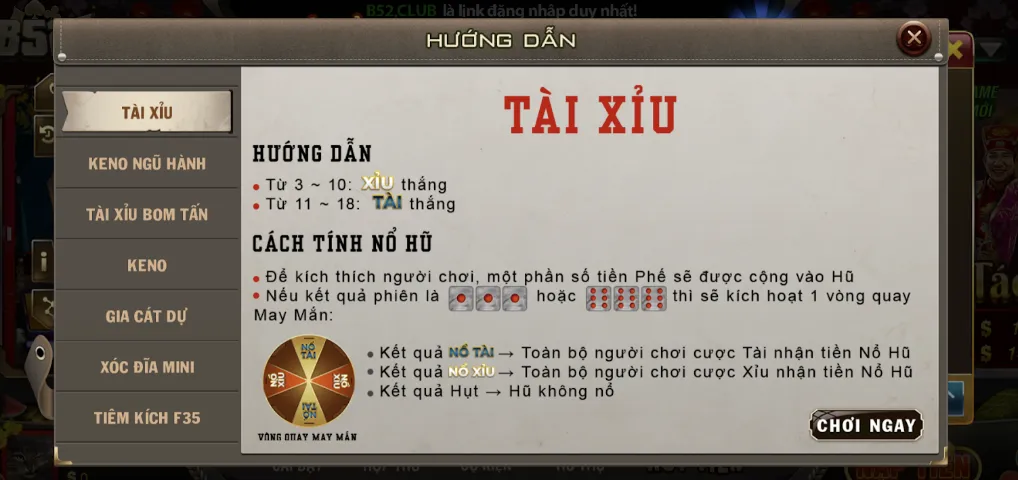 Lưu ý khi tham gia Tài Xỉu cho game thủ mới tại B52