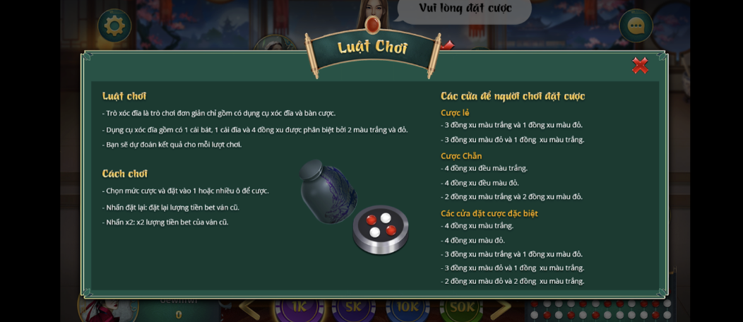 Tìm hiểu bí kíp tham gia game bài đổi thưởng Xóc Đĩa