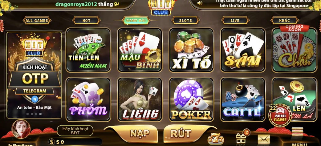 Những nét nổi bật khi tham gia đánh bài đổi thưởng Hit Club
